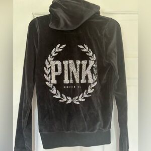 NWT Victoria’s Secret PINK Bling Velour Hoodie Y2K